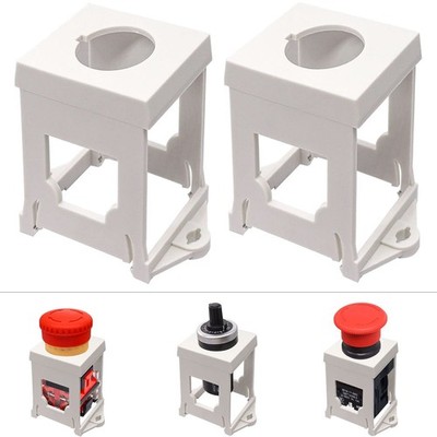 DIN Rail Mount Bracket 2PCS Push Button Holder