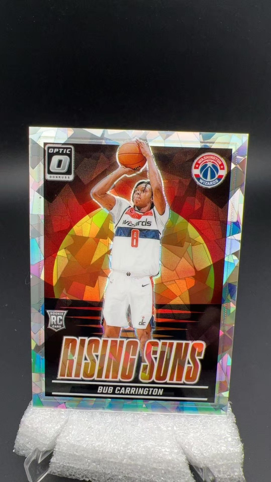 2024 Panini Donruss Optic Bub Carrington RC Rising Suns Cracked Ice /25 #17148 S