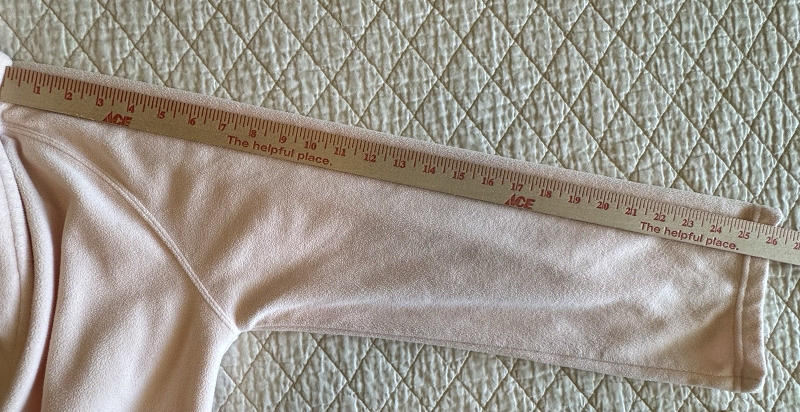 Gap Body Pink Fleece Tie-Waist Long Robe With Pockets Size Small