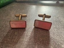 Manschettenkn&ouml;pfe Gold mit Perlmutt