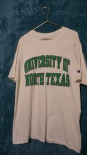 champion university of north texas white tshirt