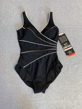 New Swimsuit Bathingsuit Miraclesuit Kirkland Womens 8 Slimming One Piece Black