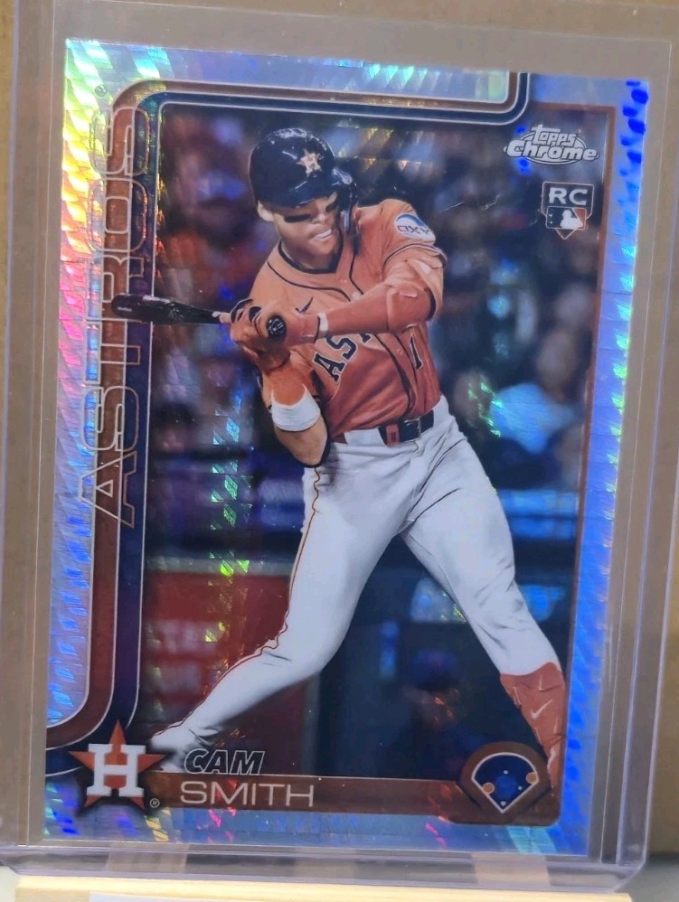 2025 Topps Chrome Update Cam Smith #USC145 Prism Refractor RC Houston Astros