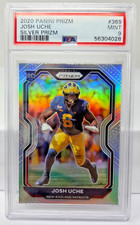 2020 Prizm SILVER REFRACTOR - JOSH UCHE Rookie RC Card PSA 9 MINT (Pop 6)