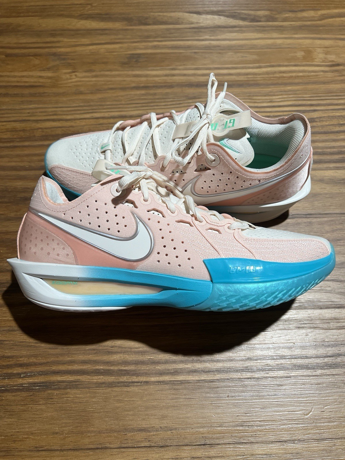 Men Size 12.5 - Nike Air Zoom GT Cut 3 Washed Coral Dusty Cactus DV2913-601
