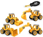 Kids Construction Truck Toys 4 Pack Digger Dumper Cars Boys Girls Age 2+