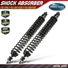 2x Rear Shock Absorber with Coil Spring Load Adjusting for Ford	F-150 1997-2003