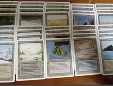 Vintage MTG Dual Land Set 40 cadre blanc île tropicale mer souterraine