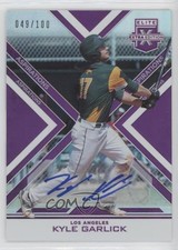 2016 Panini Elite Extra Edition Aspirations Purple 49/100 Kyle Garlick Auto 0w8