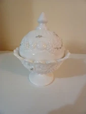 Vintage Westmoreland Milk Glass Candy Dish