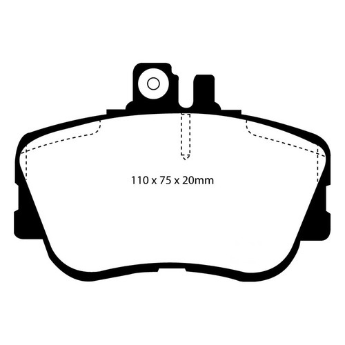 Pastillas de freno EBC Redstuff para Mercedes-Benz C-Klasse – trasero – EBC11309 - Imagen 2 de 6