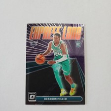 Brandon Miller 2023 Panini Donruss Optic #3 Express Lane Rookie RC