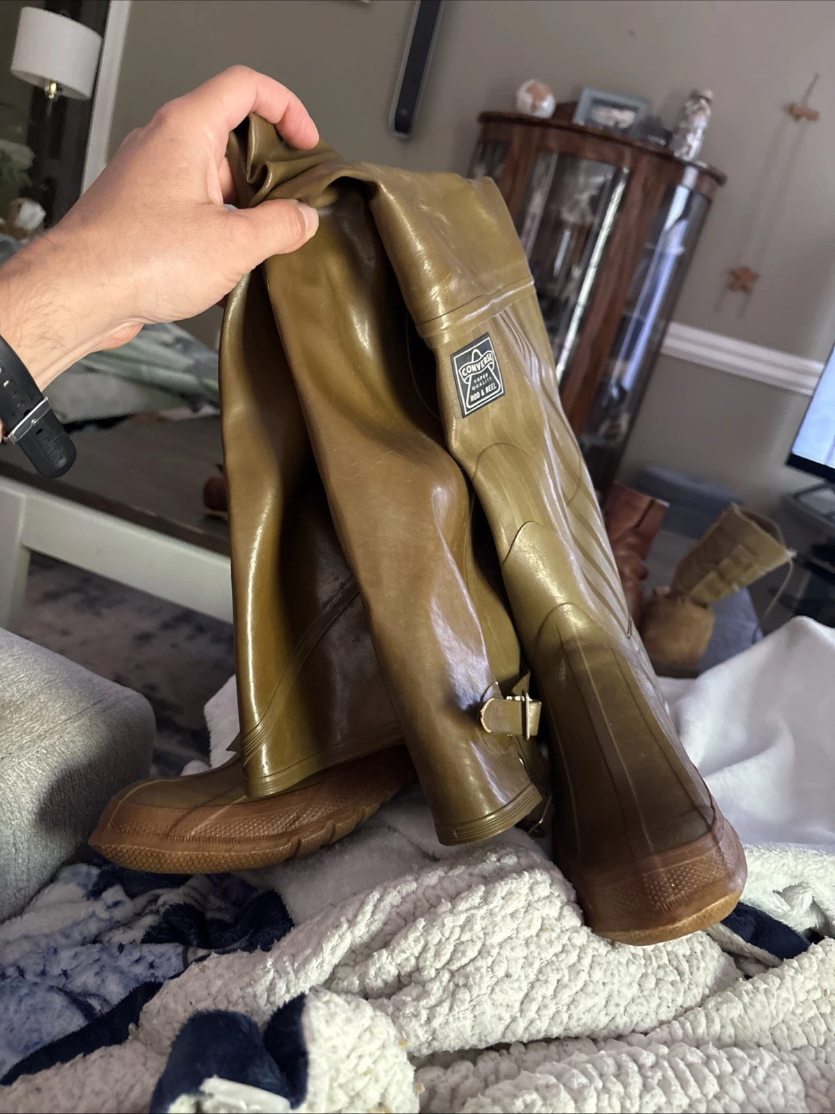 Vintage Converse Rod & Reel Rubber Fly Fishing Hip Boots Waders Mens 6
Opens in a new window or tab