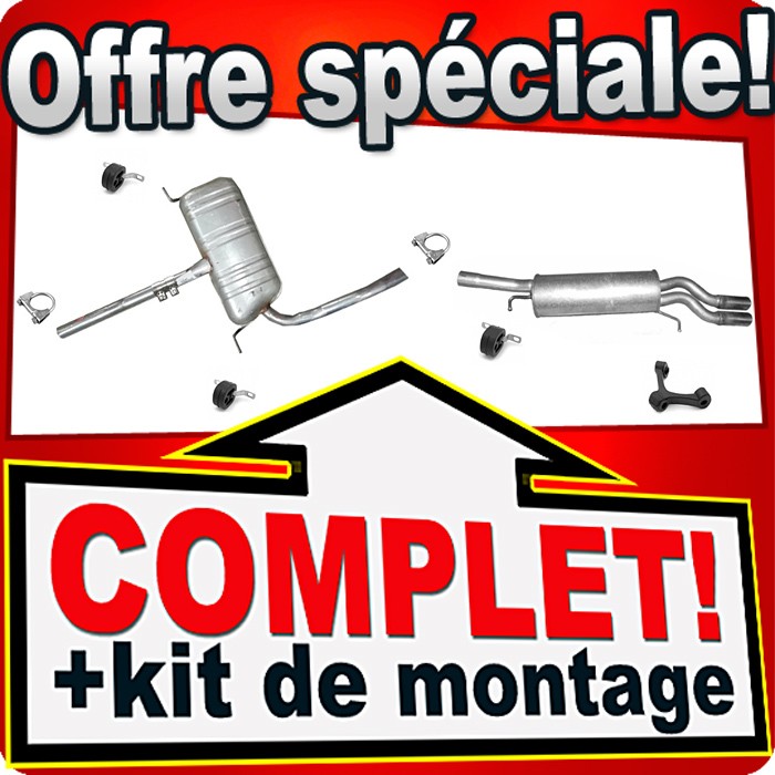 Silencieux échappement Audi A6 C5 2.5 TDI pour réparer un pot bruyant avant 2005