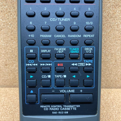 Panasonic RAK-RX316W Remote Control for RX-DT707 CD Radio Cassette