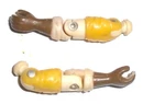 GI Joe Figure Part 1993 Colonel Courage    Arm Set  C8 STRESS CRACK/ DISCOLORED