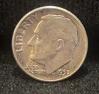 1958 P Roosevelt Dime 90% Silver