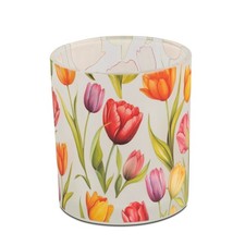 Windlicht, Teelichthalter Tulpen H. 8cm aus satiniertem Glas Formano F26