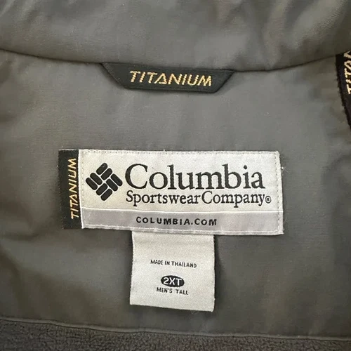 Columbia Titanium Ski Jacket Mens XXLT 2X TALL Black  EX COND! image 3