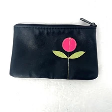 Queen Bee Creations Black Pouch Embroidered Black