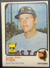 1973 Topps Carlton Fisk #193 Boston Red Sox All-Star Rookie Baseball Card. rookie card picture