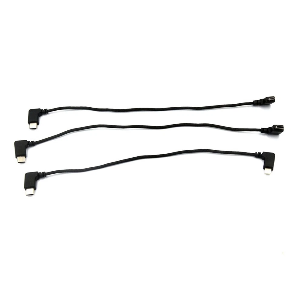Tipo-C+Rayo+Micro Cables para Control Remoto DJI Mini 2 Air 2S Mavic 3/Air 2 Foto 4 de 4