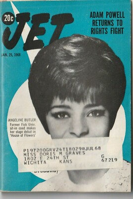 Angeline Butler Adam Powell Jet Magazine Civil Rights Black History January 1968