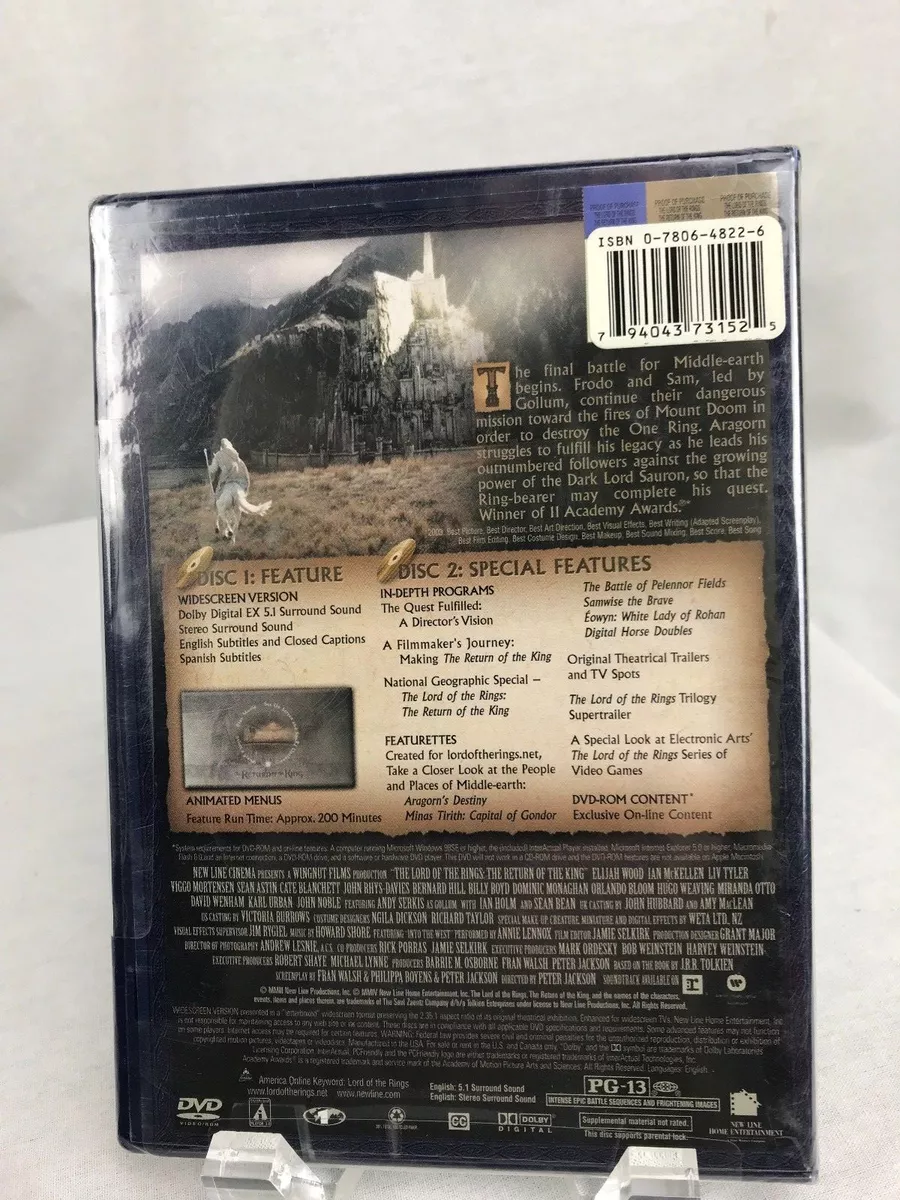 Closer Look - Lord of the Rings Extended Trilogy DVD vs Blu ray