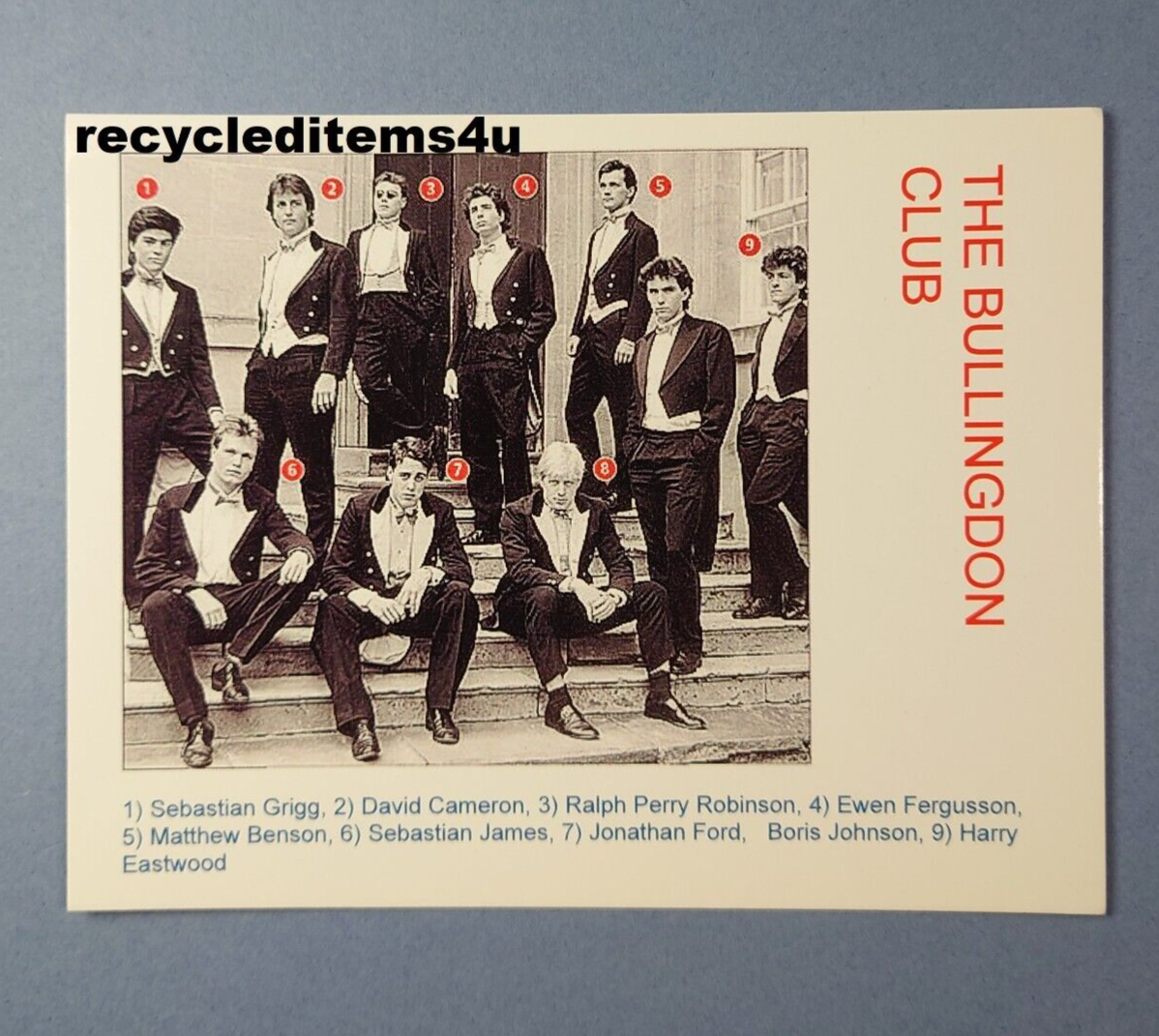 Bullingdon Club Postcard | eBay UK