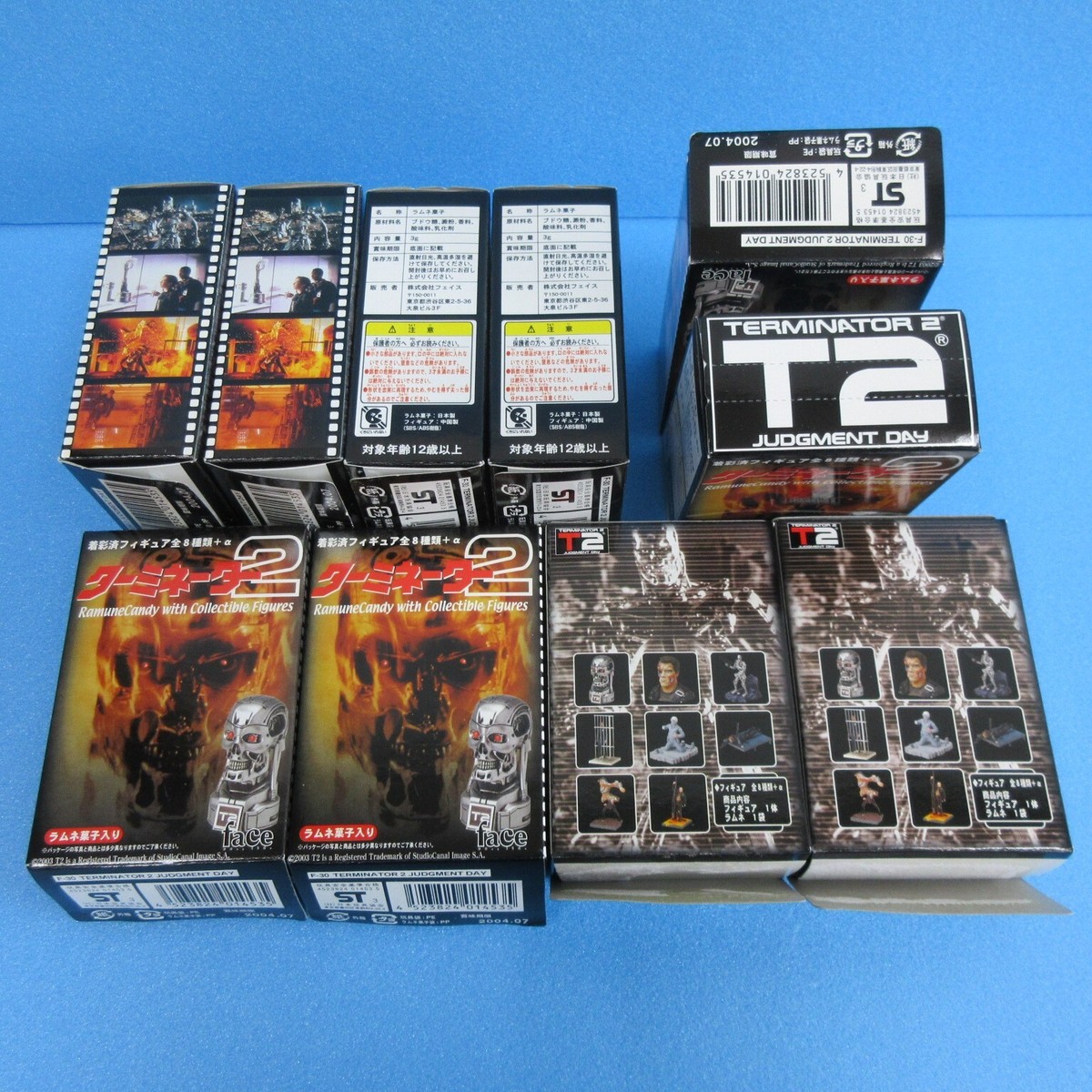ターミネーター2 T2 JUDGMENT DAY フィギュア 10箱入 face Terminator 2 Judgement Day mini Figure Full Set of 10 Face