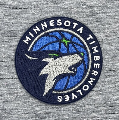 #ad MINNESOTA TIMBERWOLVES EMBROIDERED IRON ON PATCH 2.75” DIAMETER FREE SHIPPING $4.04