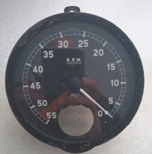 Vintage Jaguar Mkvii Rev Counter Tachometer C4535