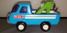 Buddy L Tow Truck - Vintage Collectible Toy/ Blue/ Made in Japan