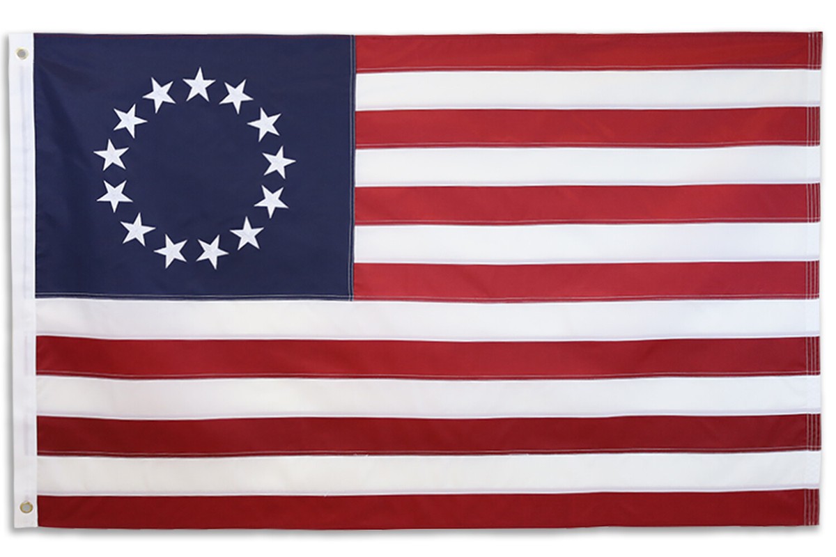 Embroidered Betsy Ross Flag 3x5ft Historical American Flag