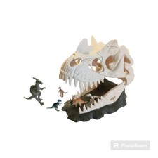 Schleich Dinosaur Large Skull T Rex Trap 10" plus 5 Small Dinos Playset Age 4-12