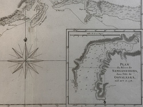 1788 Carte De La Riviere De Cook, Dans La Partie N.O. De Amerique Original Map - Picture 3 of 3