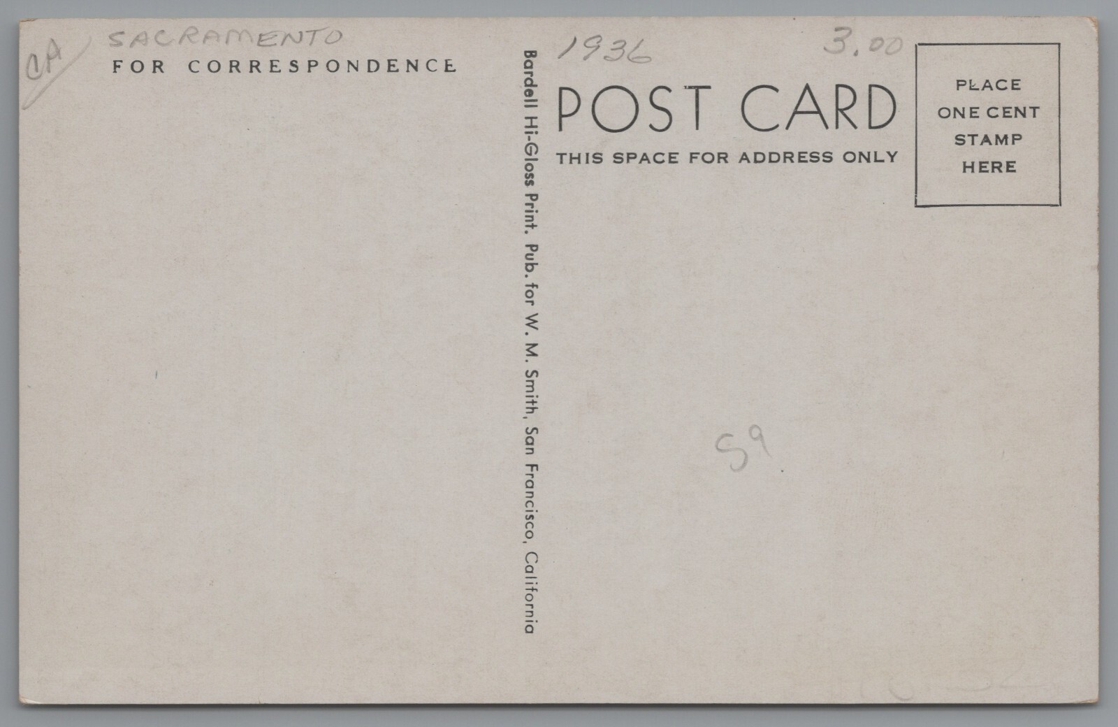 Sacramento California Sutter's Fort c1930s Postcard