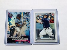 2019 Bowman Platinum Wander Franco Prismatic Prodigies PPP-24 + 2020 Bowman BP-1