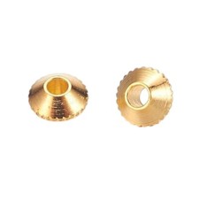 Brass golden bicone bead spacers 1mm hole 4mm Bicone shaped bead