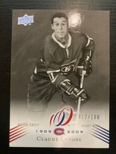2008-09 upper deck Claude Larose centennial montrealcanadiens #118 parallel /100