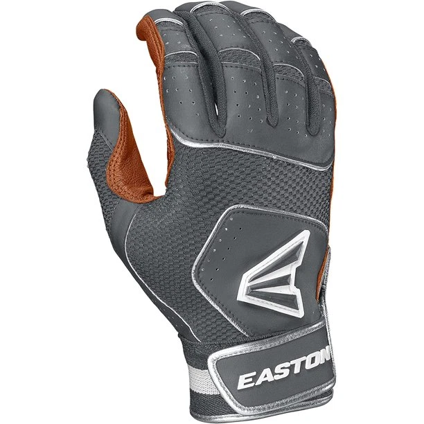 Easton Walk Off NX Batting Gloves Adult Sizes Grey Carmel