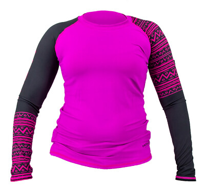 Akona Langarm Damen Rashguard Neoprenanzug Magenta Tauchen Schnorcheln