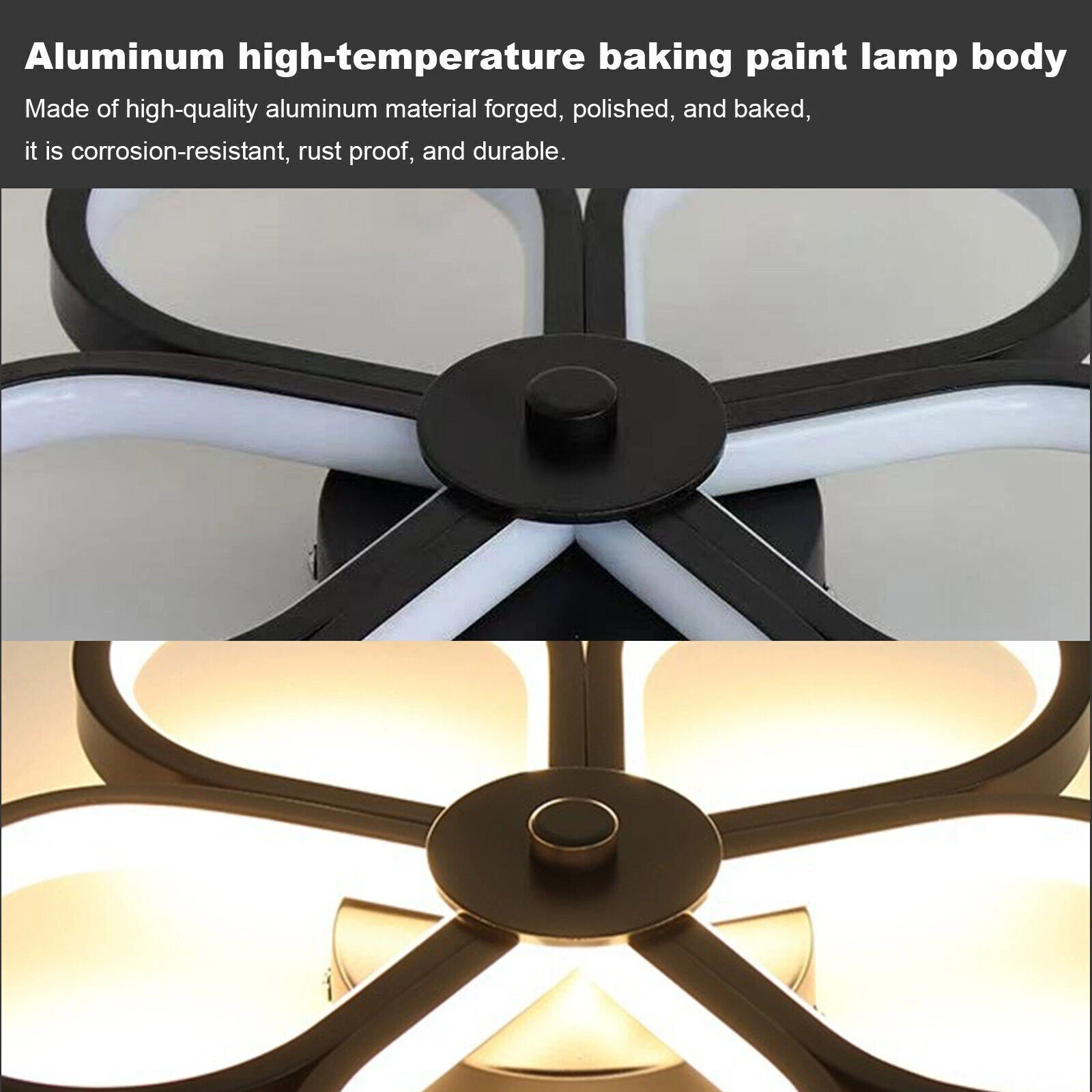 Bedroom LED Ceiling Lights Chic Chandelier Dimmable Modern Living Room Light uk - Picture 10 of 14