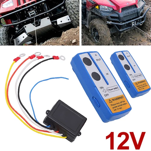 2X 100ft Wireless Winch Console Remote Control Switch Recovery Handset For Jeep - Picture 7 of 17