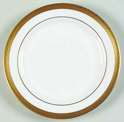 Pickard High Point Gold, Gold Encrusted Band: Bread Plate, 6''