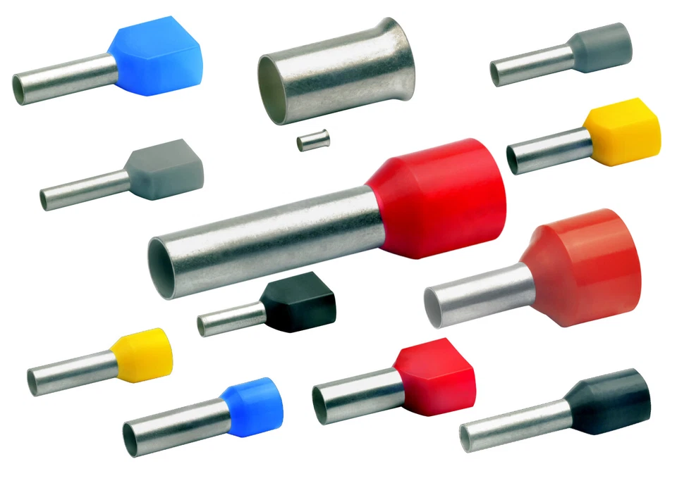 Klauke Aderendhülsen mit und ohne Isolierung für eine oder zwei Adern von 0,75 b