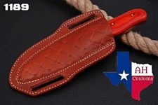 Double Stitch Hand Made Pure Leather Sheath For Dagger Boot & Chris Blade KNIFE