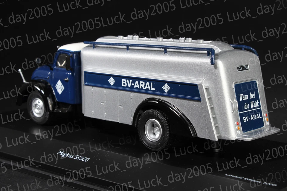 SCHUCO Magirus S6500 Tankwagen ARAL 1/43 Discast Model - Image 2 of 4