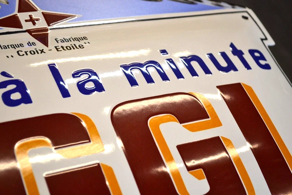 Grande plaque émaillée MAGGI potages bouillon alimentaire - Photo 2/4