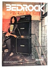 AEROSMITH / JOE PERRY / 1990 BEDROCK GUITAR TUBE AMPLIFIERS MAGAZINE PRINT AD 